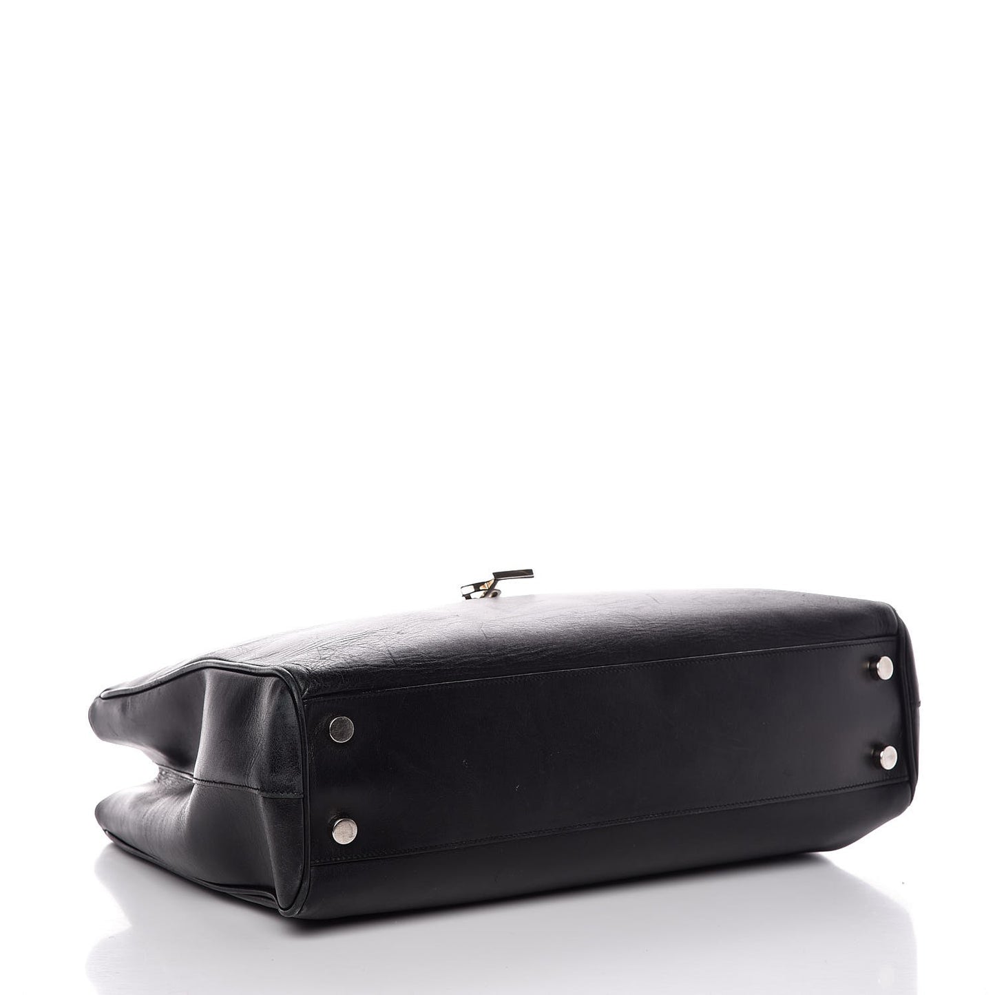 Calfskin Classic Monogram Shopping Bag Black