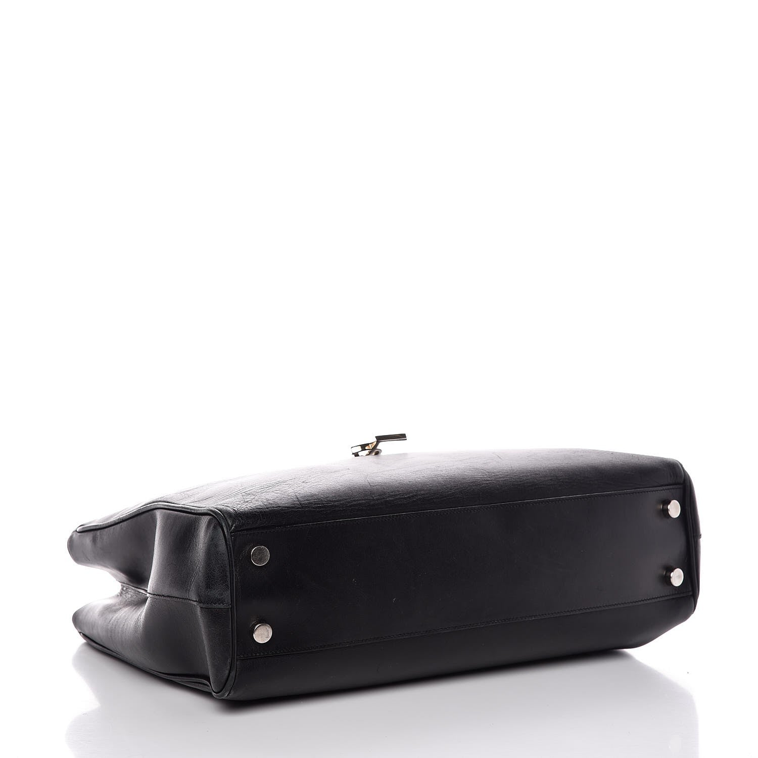 Saint Laurent Calfskin Classic Monogram Shopping Bag Black 4 of 12