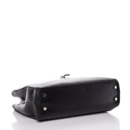 Saint Laurent Calfskin Classic Monogram Shopping Bag Black 4 of 12