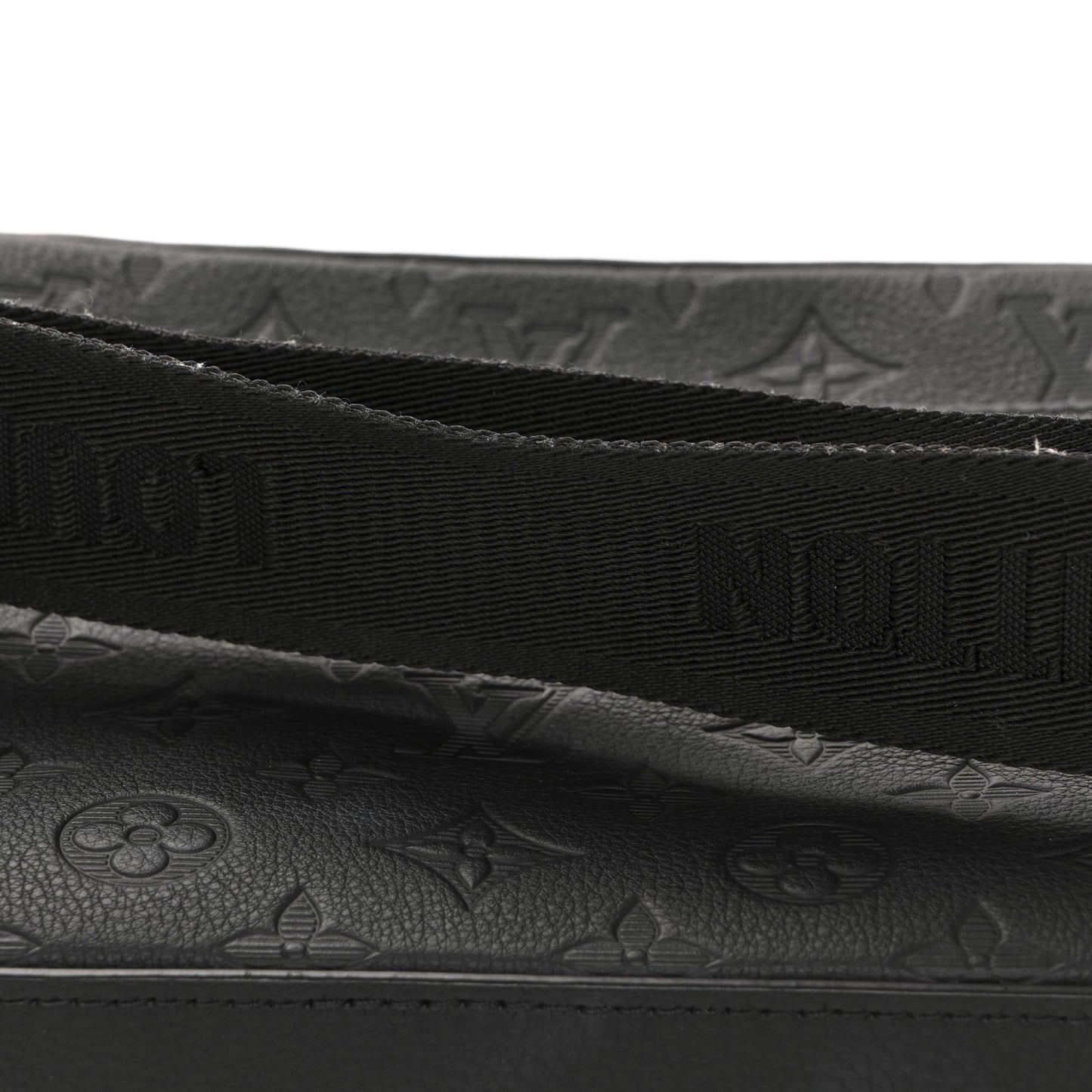 Calfskin Monogram Shadow Trio Messenger Black