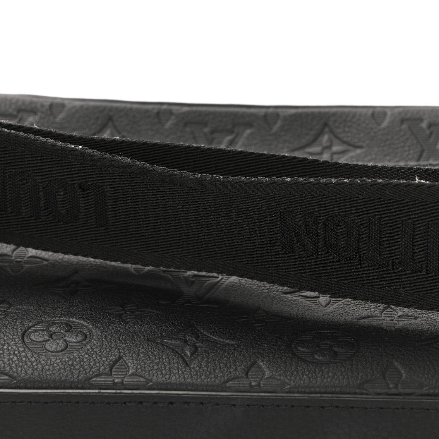 Louis Vuitton Calfskin Monogram Shadow Trio Messenger Black 11 of 14