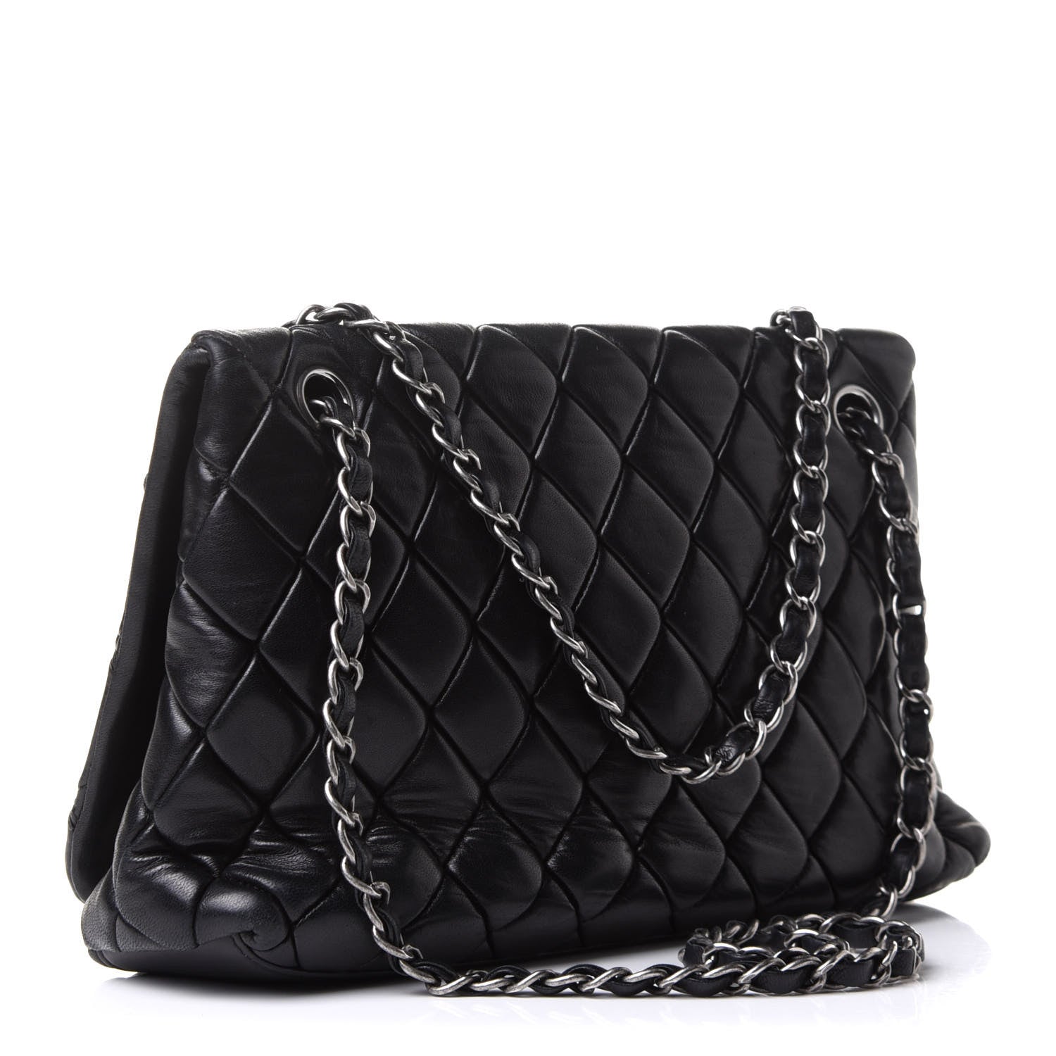 Chanel Lambskin Large New Bubble Flap Black 2 of 9