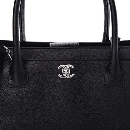Chanel Calfskin Cerf Executive Shopper Tote Black 9 of 12