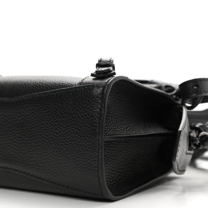 Balenciaga Grained Calfskin Neo Classic Black Hardware Nano City Crossbody Black 10 of 10