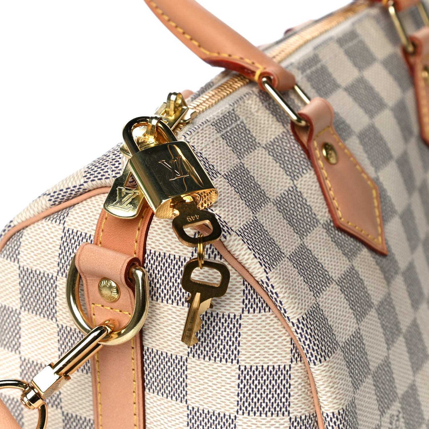 Louis Vuitton Damier Azur Speedy Bandouliere 25 10 of 10