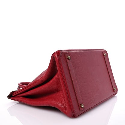 Hermes Fjord Birkin 40 Rouge Vif 4 of 15