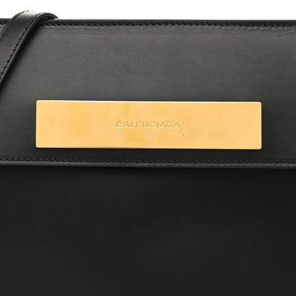 Balenciaga Calfskin Cable Flap Clutch Black 8 of 11