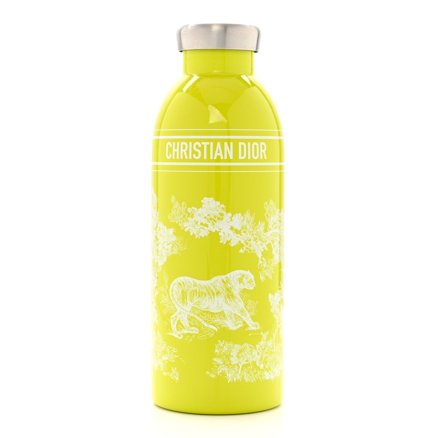 Stainless Steel Toile De Jouy Dioriviera Clima Bottle Green