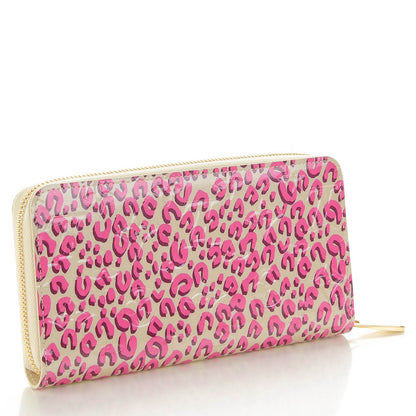 Louis Vuitton Vernis Leopard Zippy Wallet Blanc Corail 3 of 7