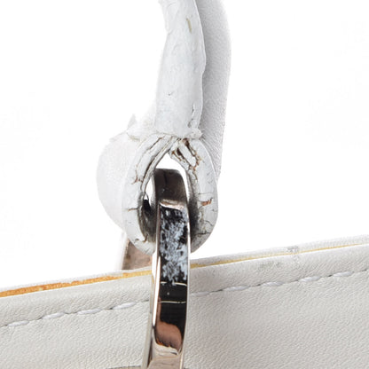 Christian Dior Calfskin Cannage Studded East West Lady Dior White 21 of 25