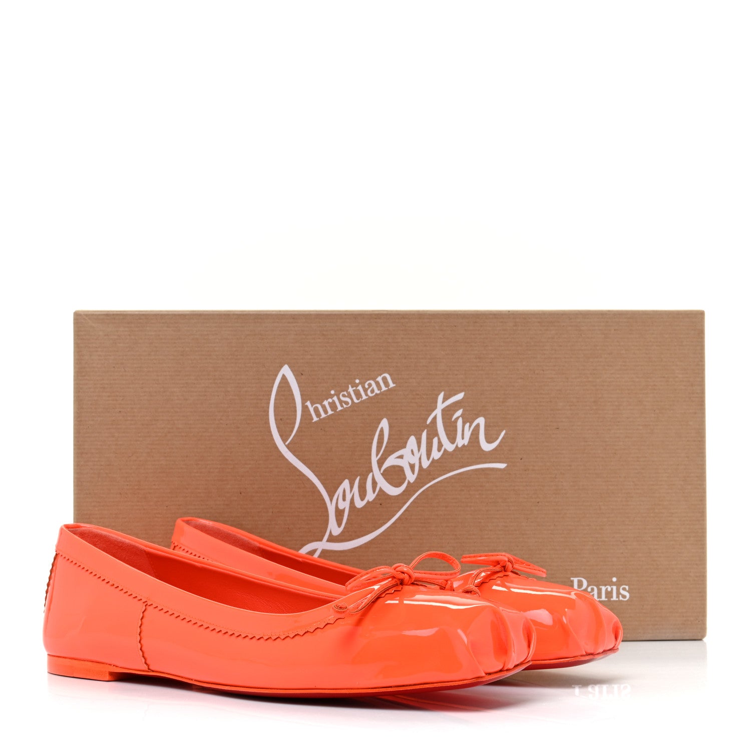 Christian Louboutin Patent Mamadrague Flats 38 Sunrise 8 of 8