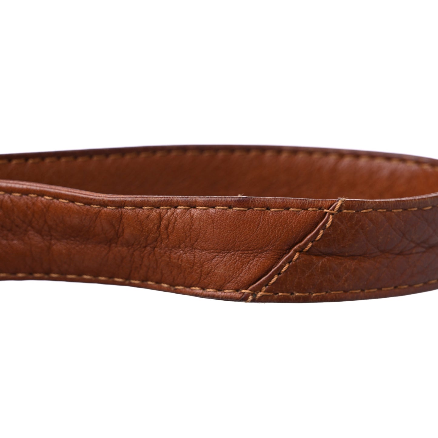 Lambskin CC Stitched Logo Tote Brown