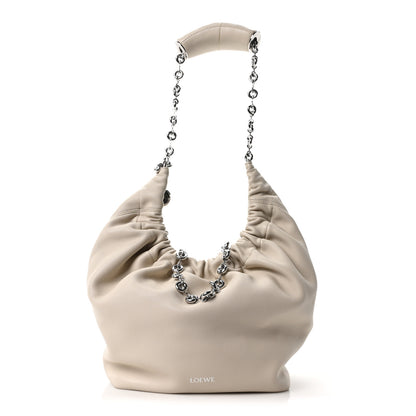 Loewe Buttery Nappa Lambskin Small Squeeze Bag Sea Salt 1 of 9