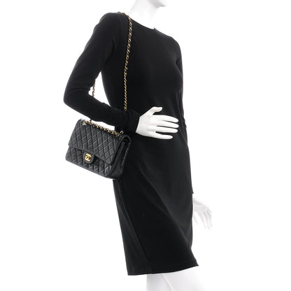 Chanel Lambskin Quilted Medium Double Flap Black 3 of 9