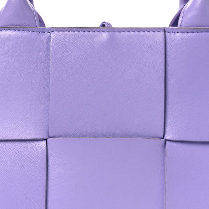 Bottega Veneta Calfskin Maxi Intreccio Mini Arco Tote Wisteria 9 of 13