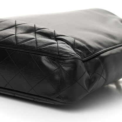 Chanel Lambskin Quilted Shopping Tote Black 10 of 12