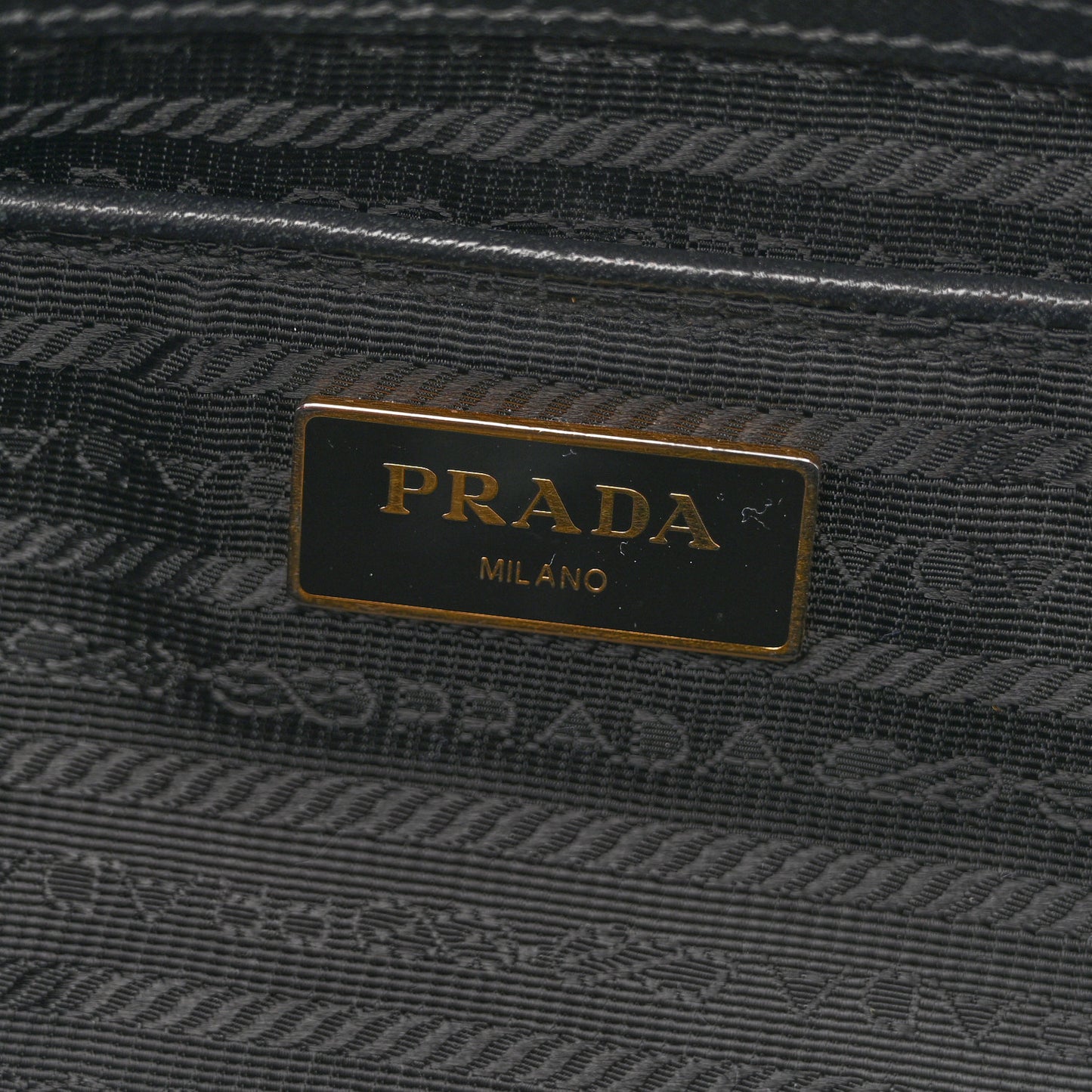 Tessuto Nylon Saffiano Tote Black