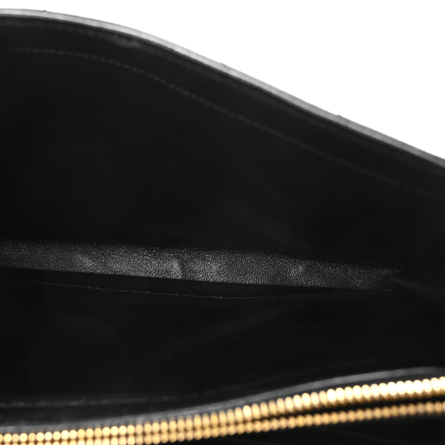 Grain De Poudre Matelasse Chevron Monogram Chain Wallet Black