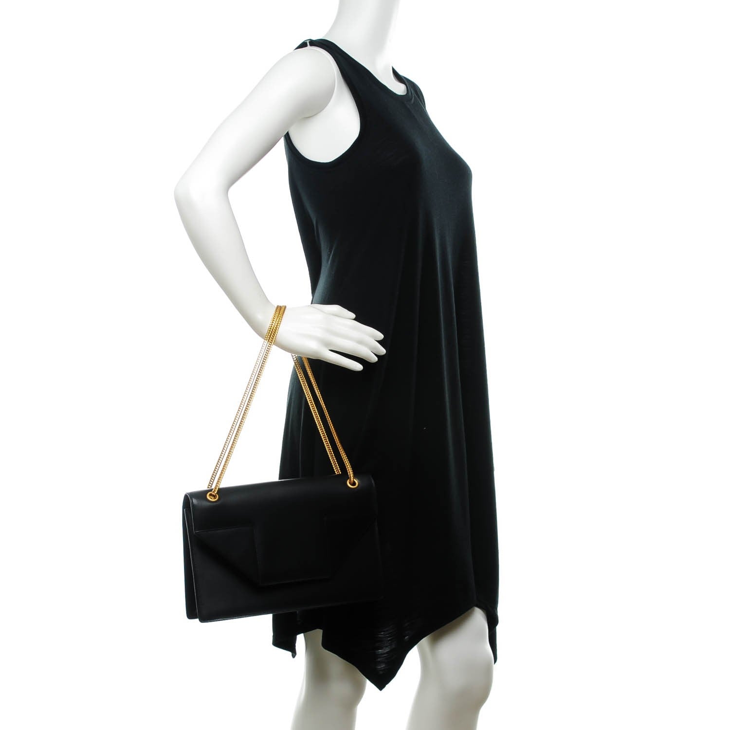 Saint Laurent Calfskin Medium Classic Betty Black 2 of 7