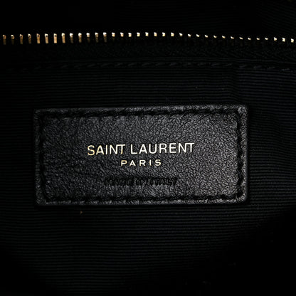 Saint Laurent Lambskin Matelasse Monogram Joe Backpack Pale Gold 6 of 9