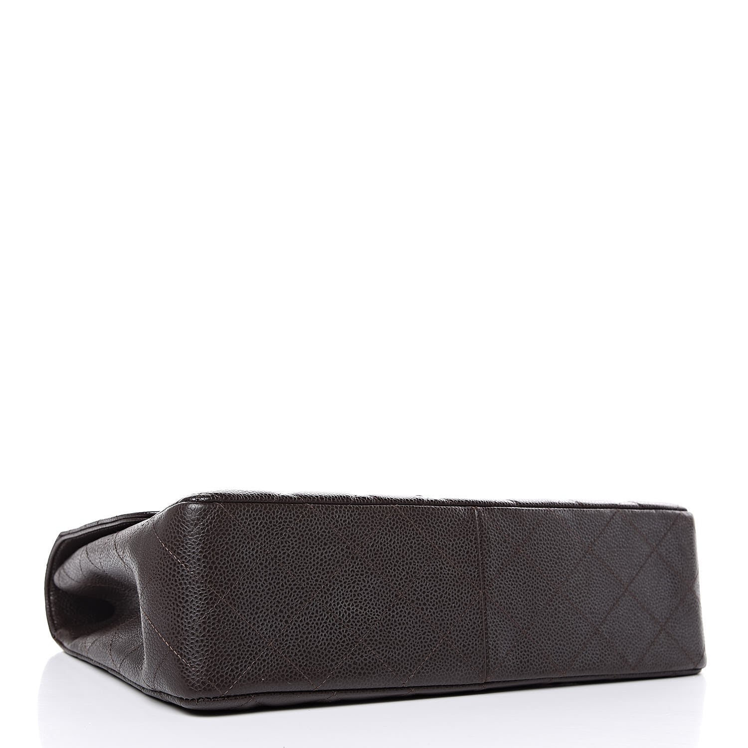 Chanel Caviar Quilted Jumbo Single Flap Dark Brown 4 of 10