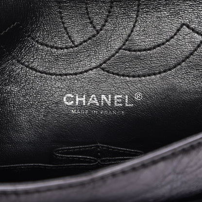 Chanel Metallic Calfskin Quilted 2.55 Reissue 225 Flap Dark Silver 6 of 8