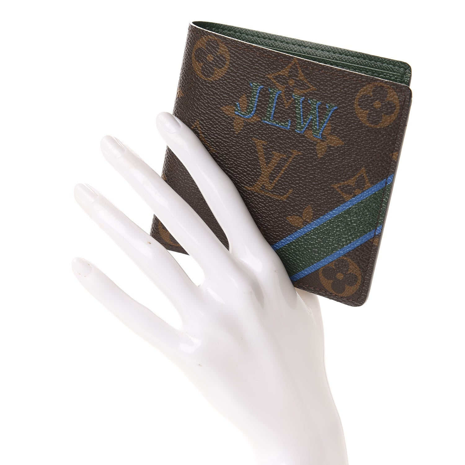 Louis Vuitton Monogram My LV Heritage Marco Wallet Vert Anglais Bleu Clair 2 of 7