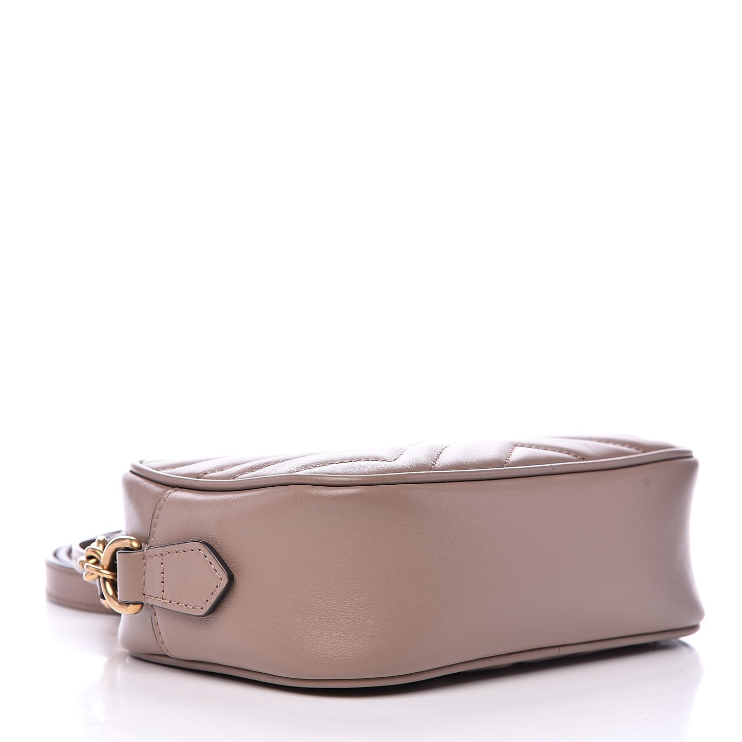 Calfskin Matelasse Mini GG Marmont Chain Shoulder Bag Porcelain Rose