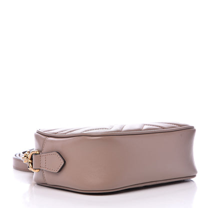 Gucci Calfskin Matelasse Mini GG Marmont Chain Shoulder Bag Porcelain Rose 4 of 13