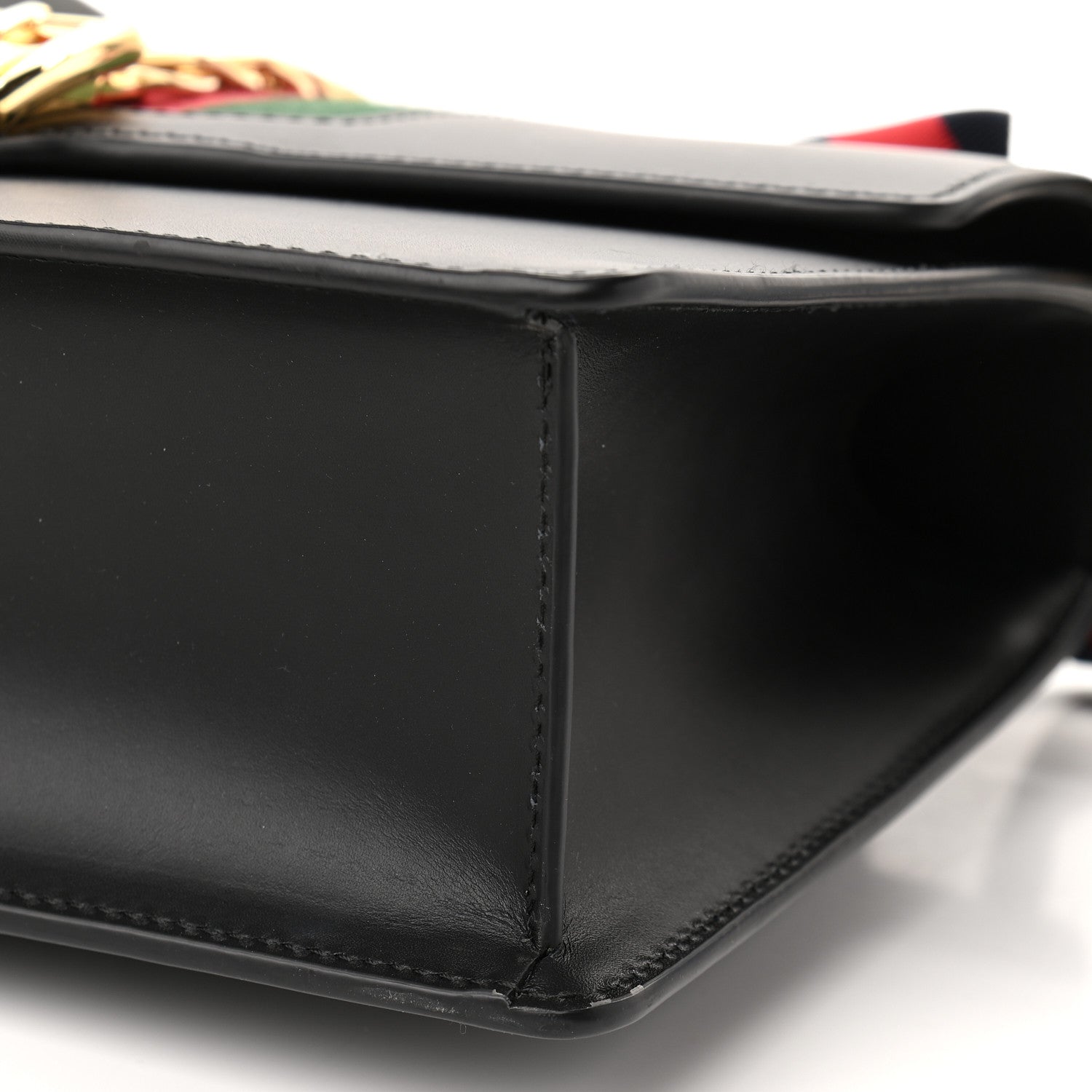 Gucci Calfskin Small Sylvie Shoulder Bag Black 9 of 9