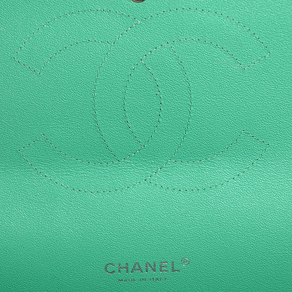 Chanel Iridescent Caviar Maxi Double Flap Green 7 of 9