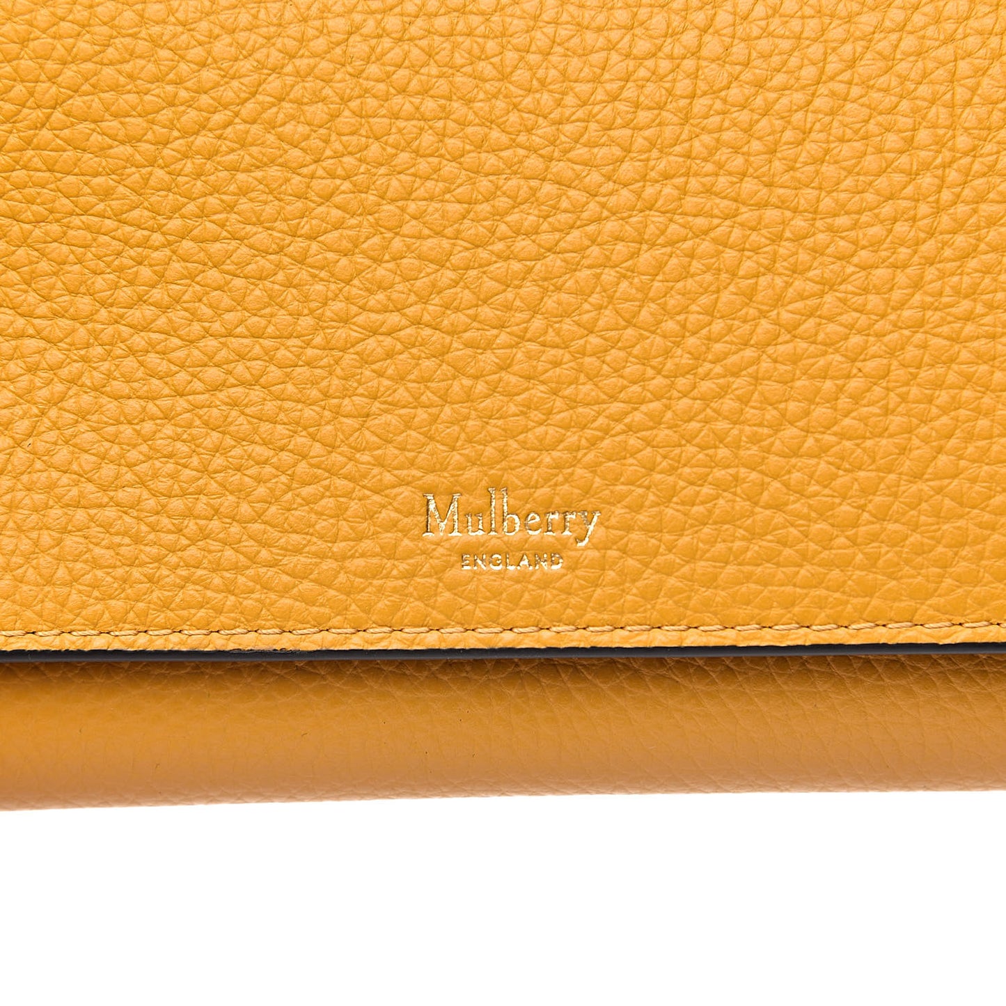 Small Classic Grain Continental Wallet Deep Amber