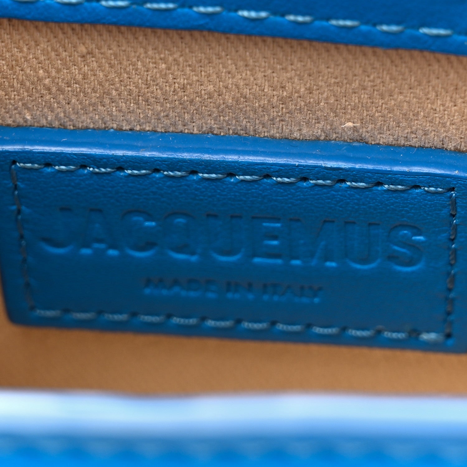 Jacquemus Smooth Calfskin Le Chiquito Blue 6 of 15