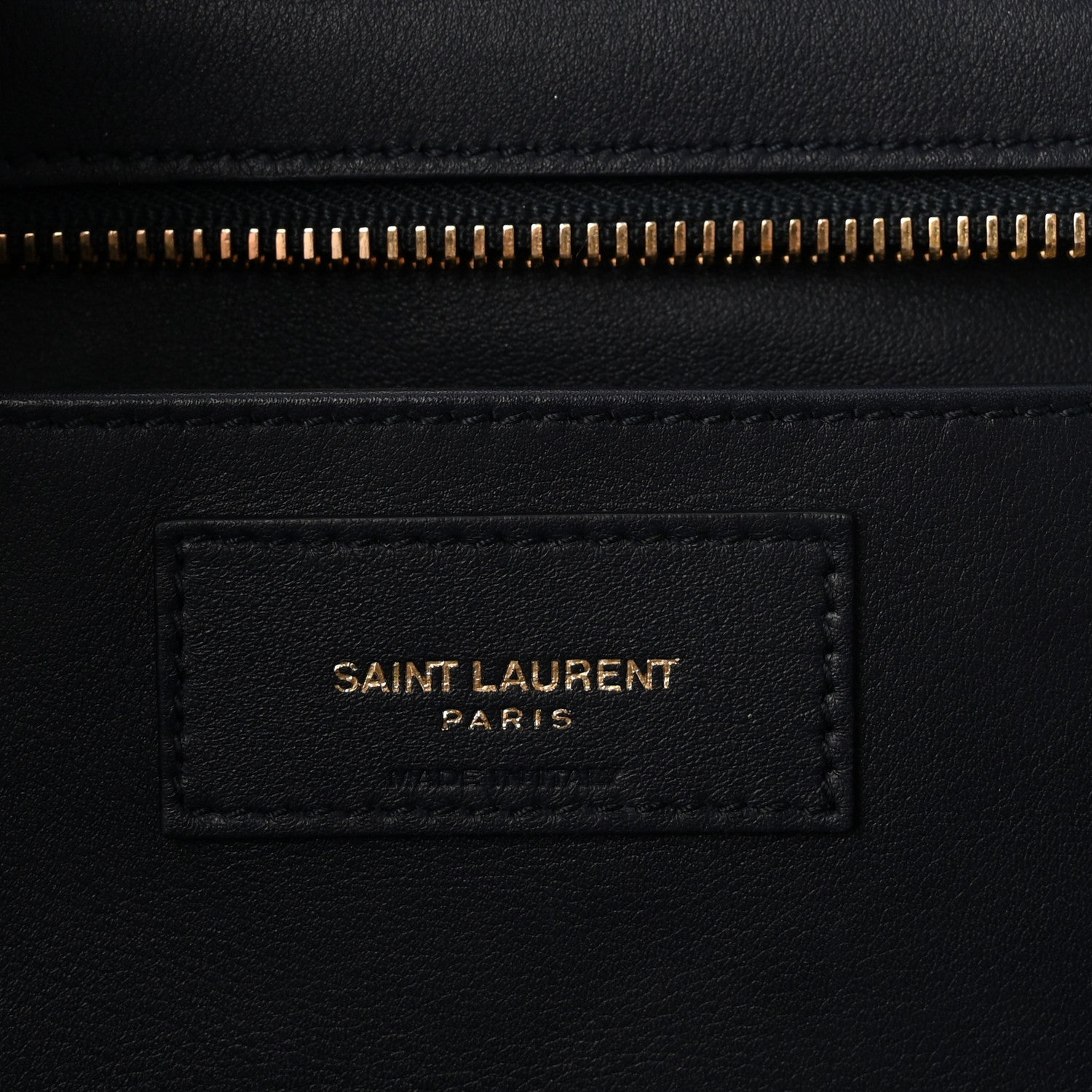 Saint Laurent Calfskin Suede Small Monogram Downtown Cabas Navy Blue 6 of 9