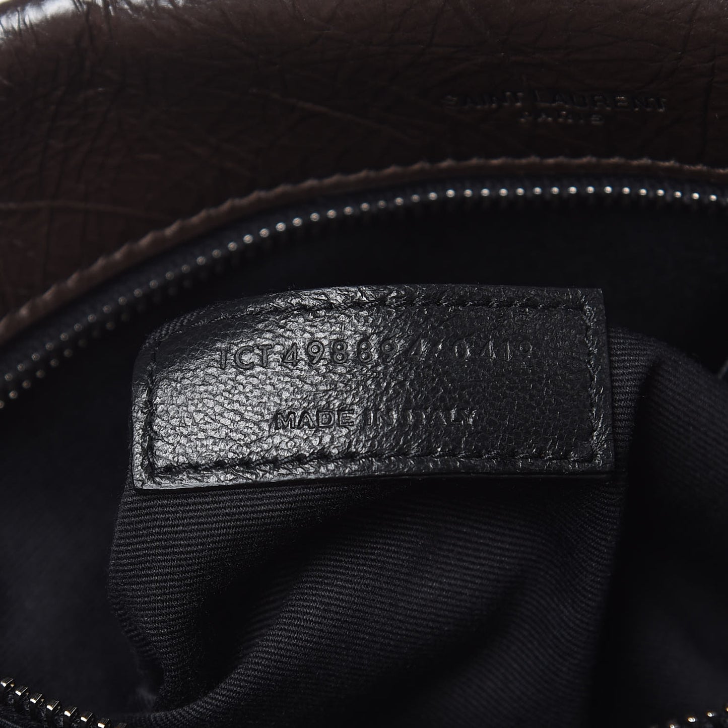 Crinkled Calfskin Matelasse Monogram Medium Niki Chain Satchel Western Moka