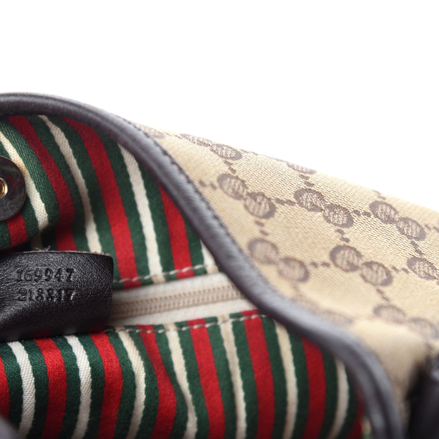 Gucci Monogram Medium New Britt Hobo Dark Brown 12 of 13