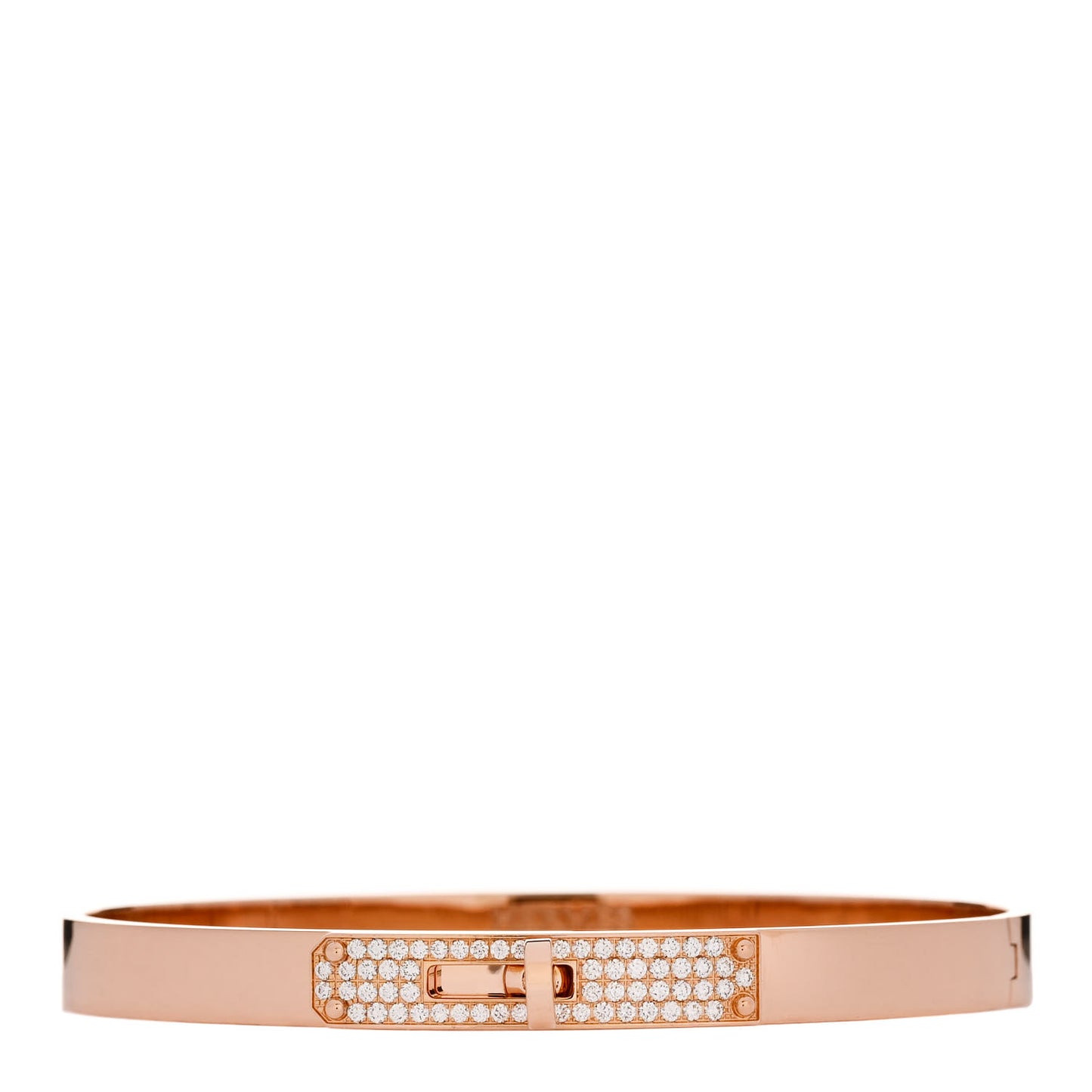 18K Rose Gold Diamond PM Kelly Pave Bracelet SH