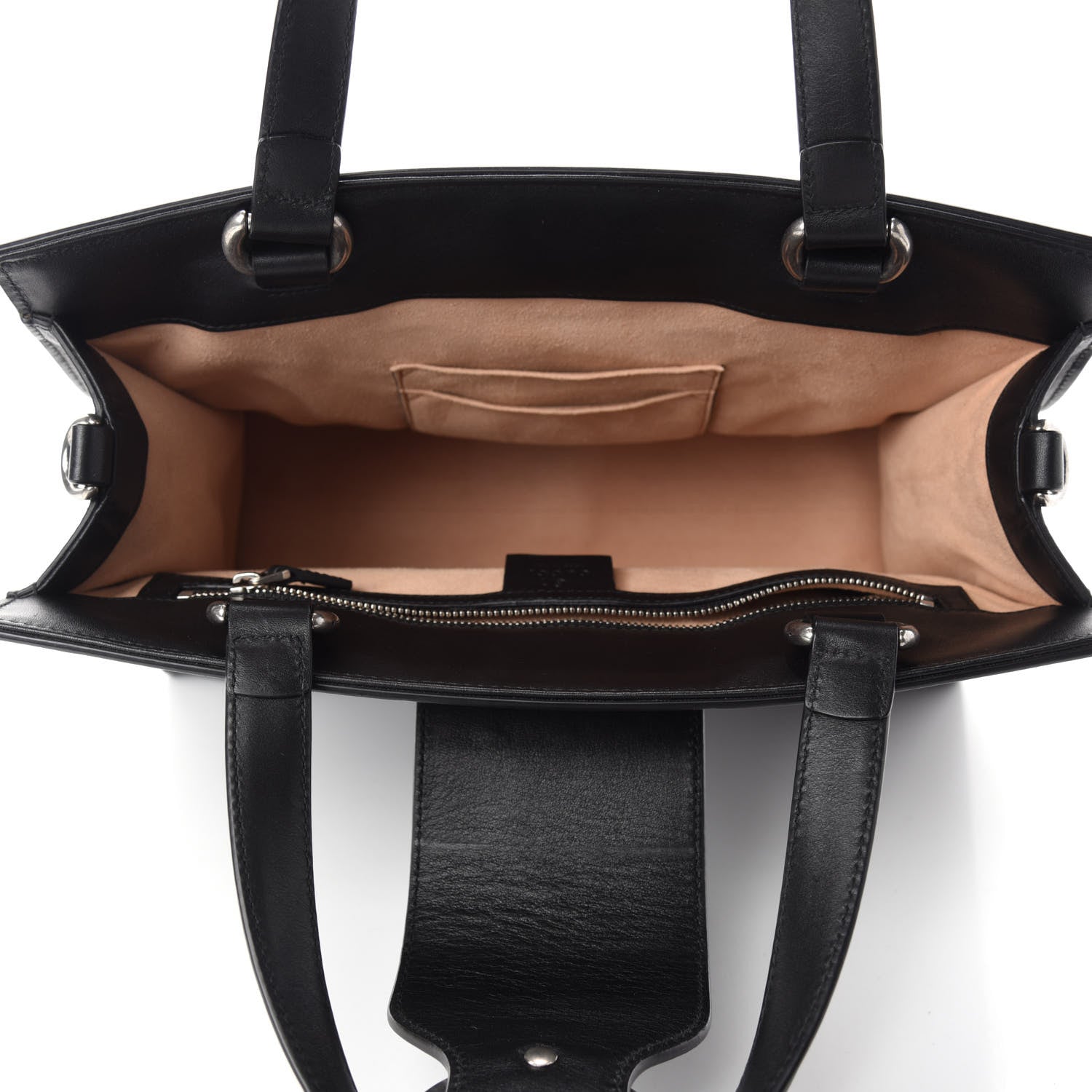 Gucci Calfskin Web Medium Dionysus Tote Bag Black 5 of 10