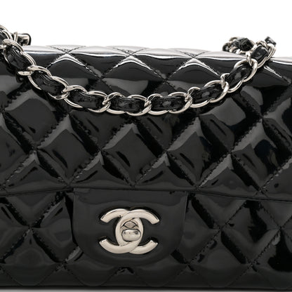 Chanel Patent Calfskin Quilted Mini Rectangular Flap Black 8 of 11