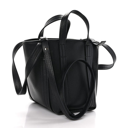 Balenciaga Grained Calfskin XS Everyday North South Shoulder Tote Bag Black 3 of 12