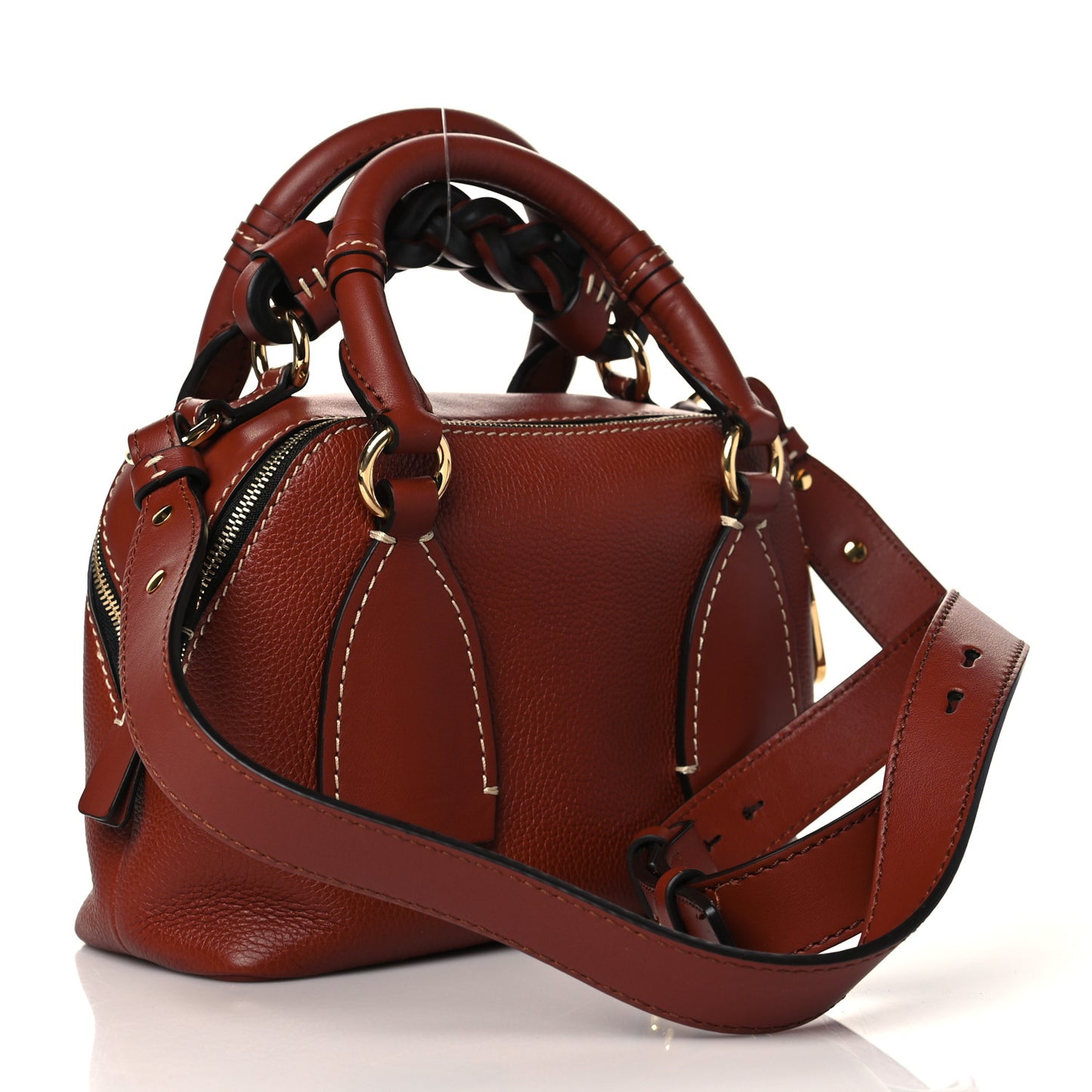 Calfskin Small Daria Sepia Brown