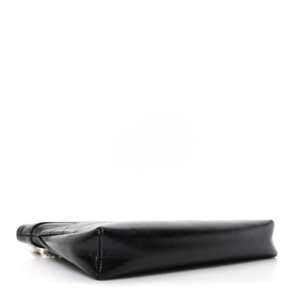 Chanel Shiny Crumpled Calfskin Quilted Nano 31 Shopping Bag Black 4 of 11