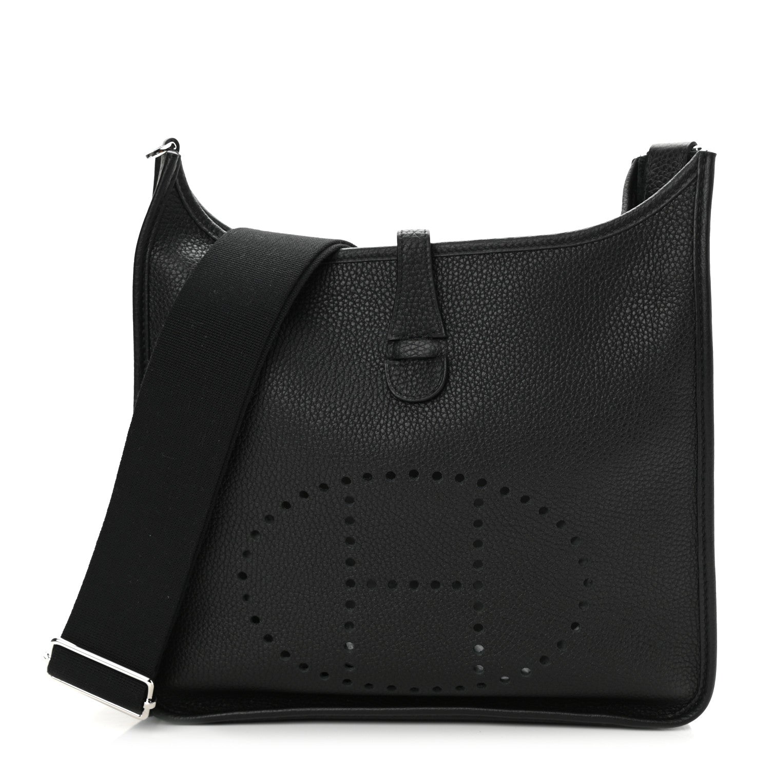 Hermes Taurillon Clemence Evelyne III PM Black 1 of 11