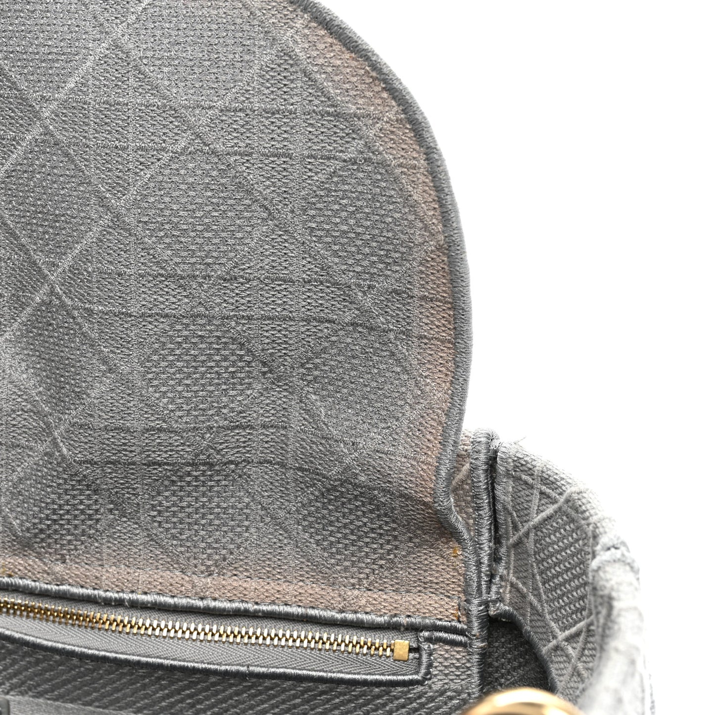 Canvas Embroidered Cannage Lady D-Lite Gray