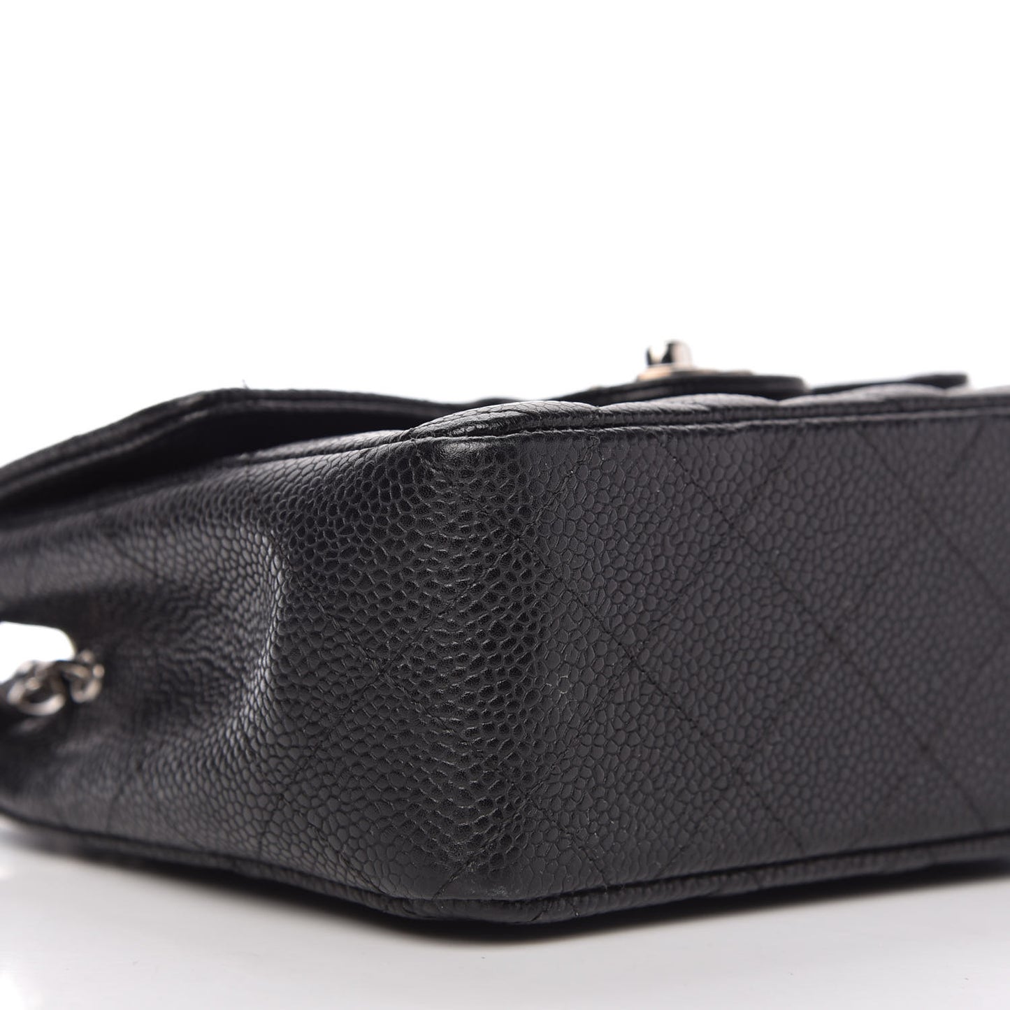 Caviar Quilted Mini Square Flap Black