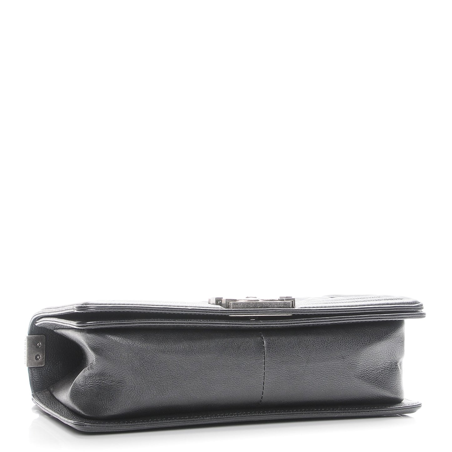 Calfskin Quilted Medium Boy Flap Black