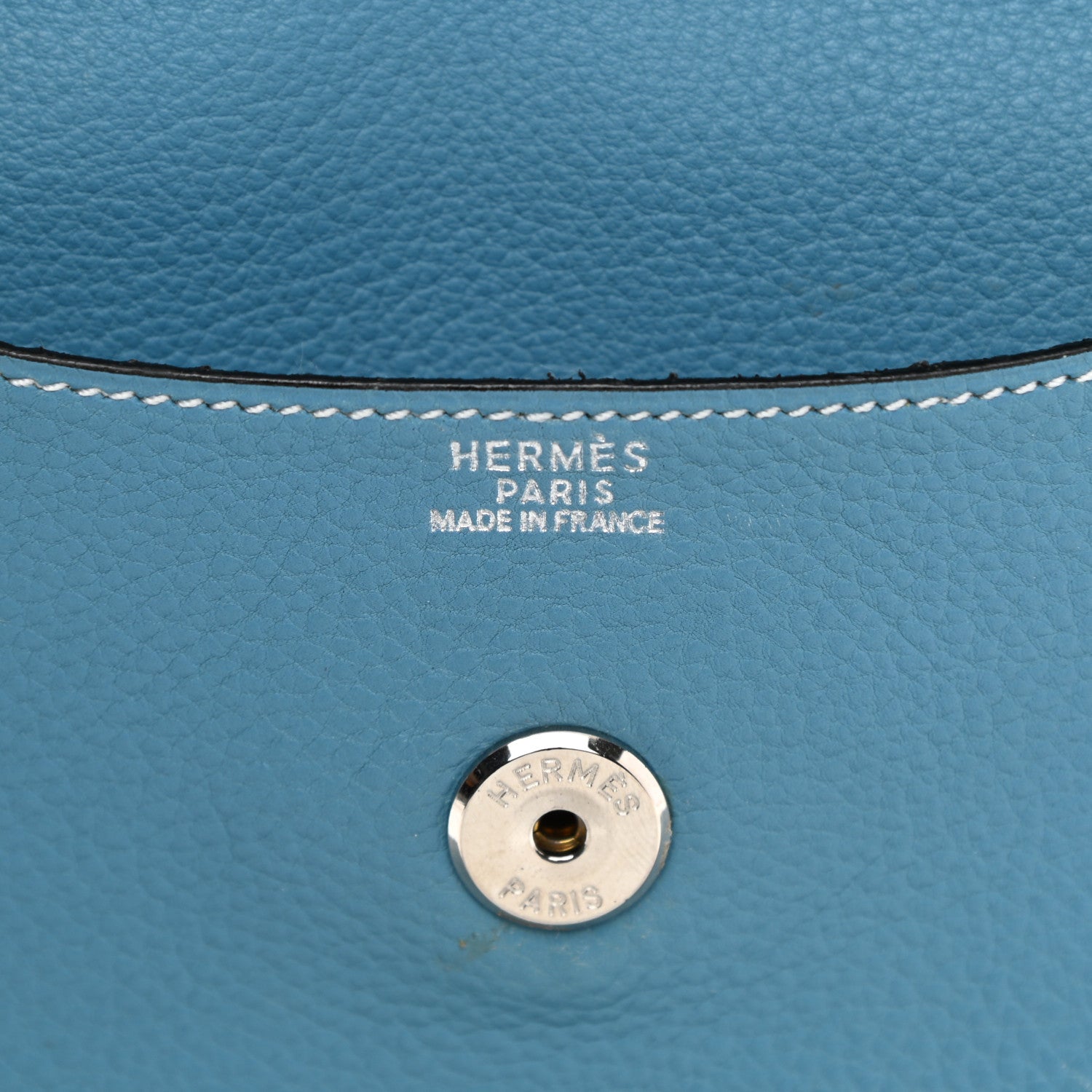 Hermes Togo Pochette Rio Blue Jean 6 of 10