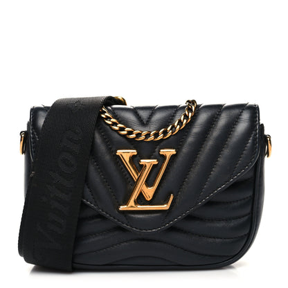Louis Vuitton Calfskin New Wave Multi Pochette Black 3 of 15
