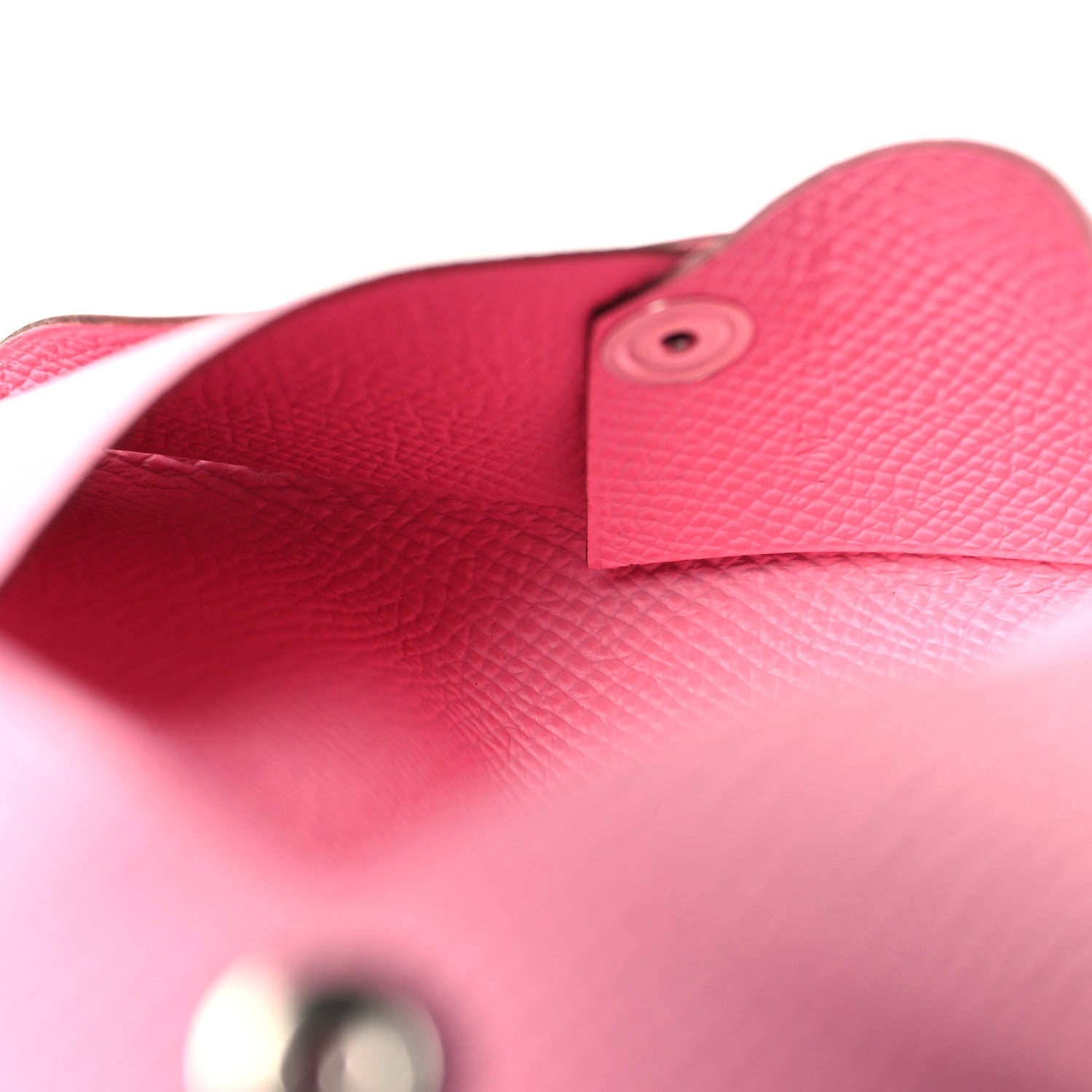 Hermes Epsom Calvi Card Case 5P Pink 7 of 10