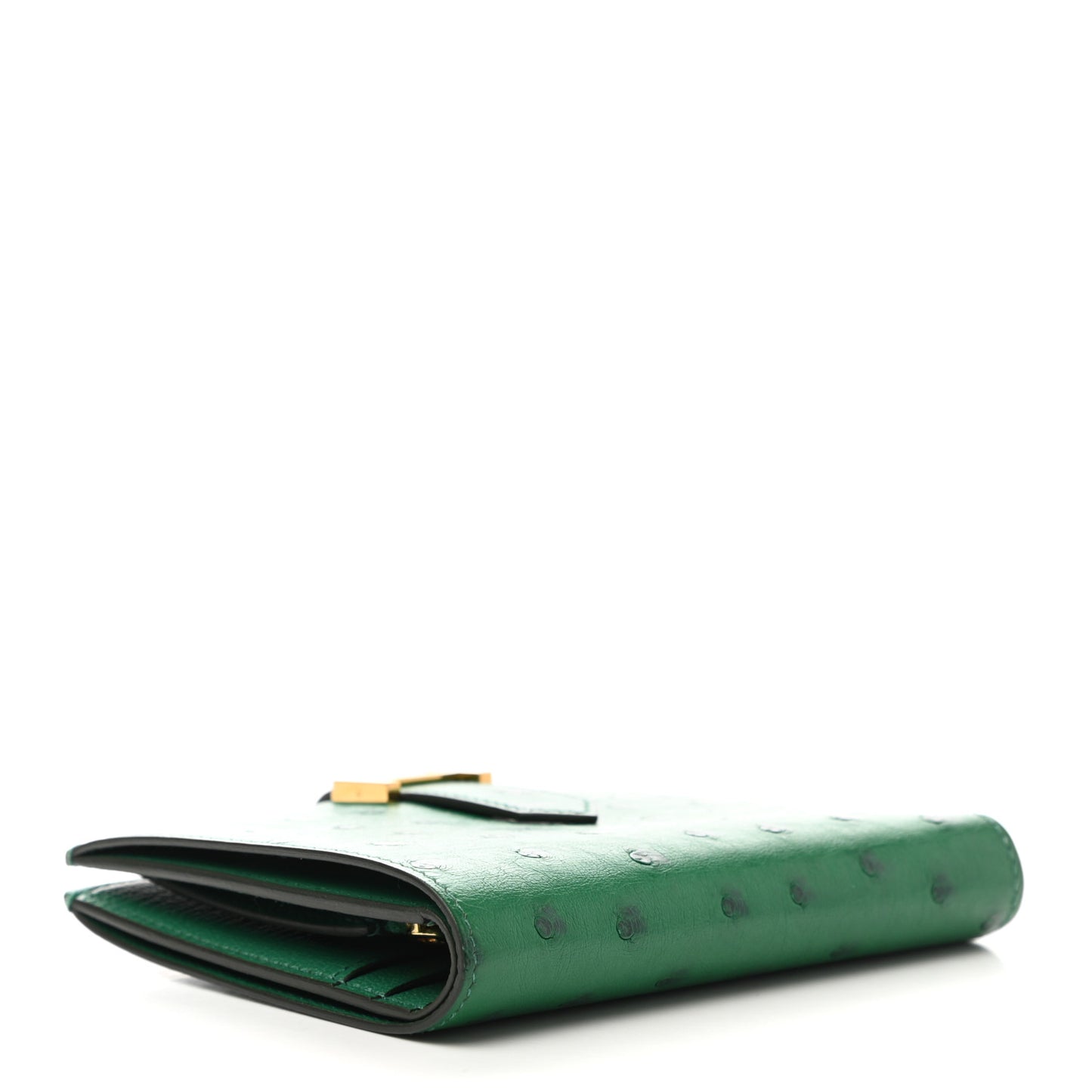 Ostrich Bearn Compact Wallet Vert Vertigo